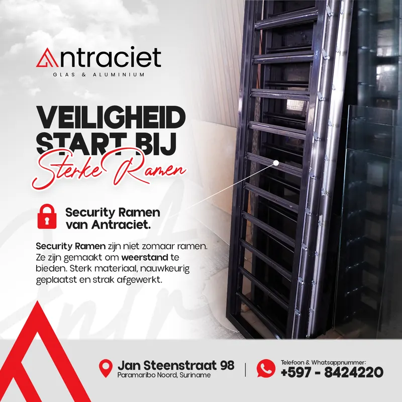 Post voor Antraciet Glas & Aluminium: veiligheid start bij sterke ramen, met security ramen in de werkplaats