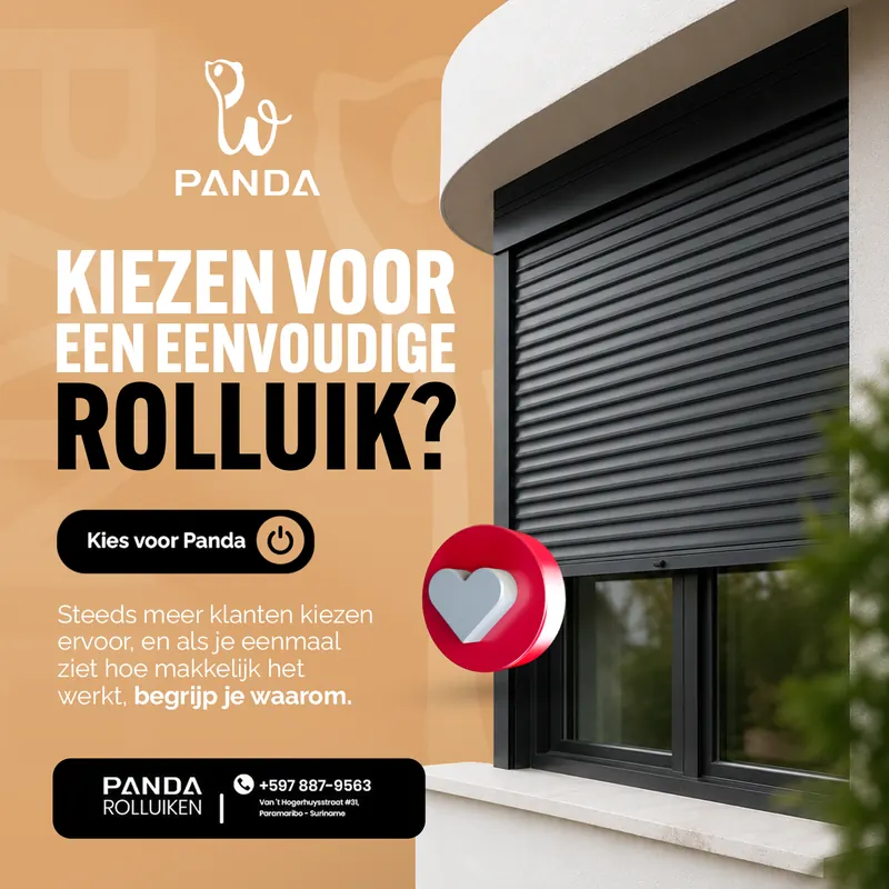 Post voor Panda Rolluiken over kiezen voor een eenvoudig rolluik, met een donker rolluik voor een raam